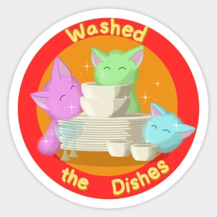 Washed the Dishes Sticker